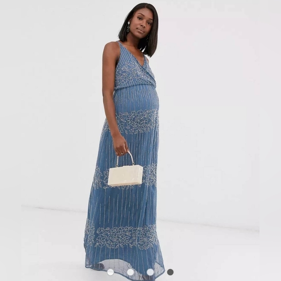 ASOS Beaded Maternity Dress - Picture 1 of 7